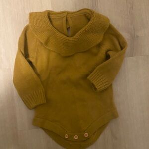 Brown sweater onesie